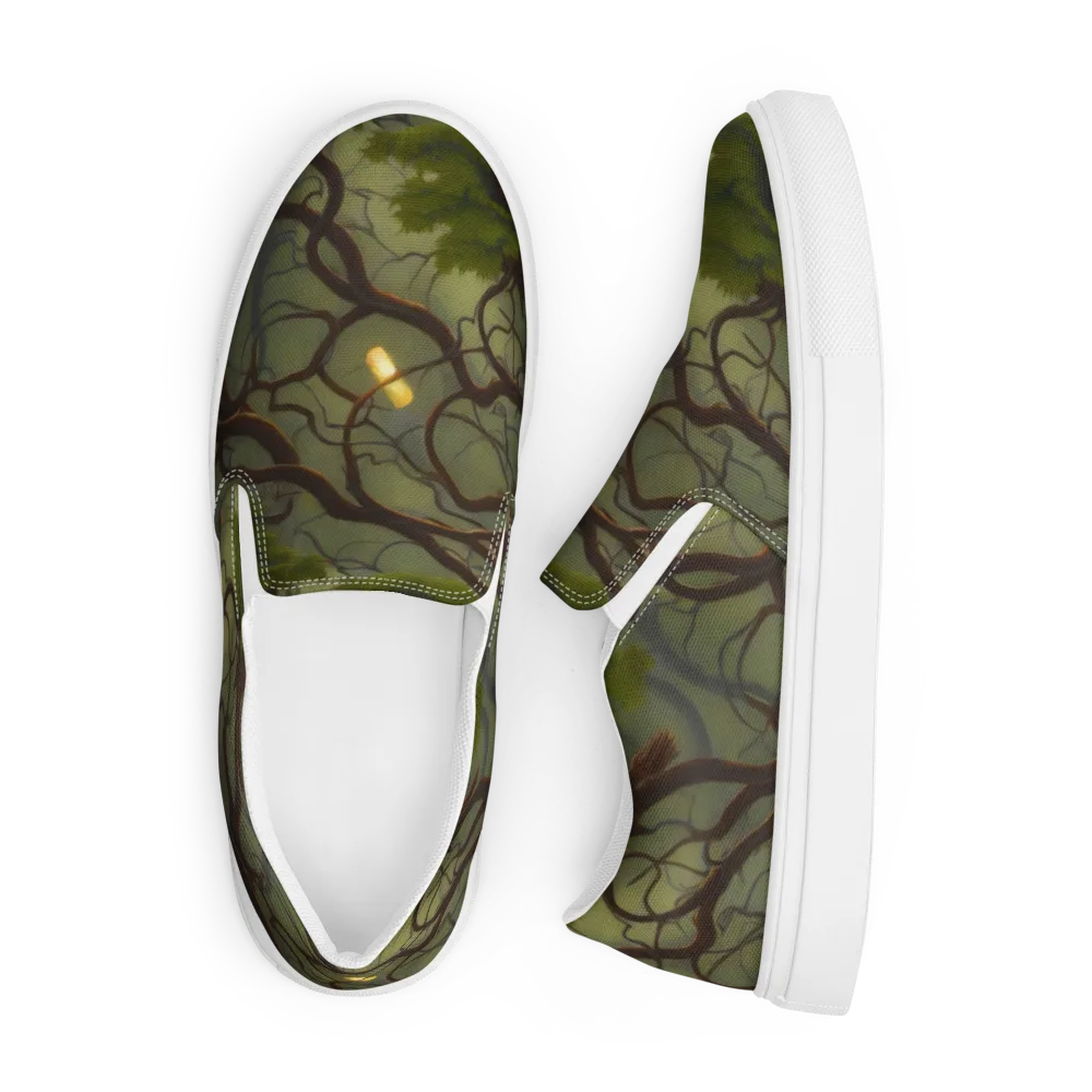 Mosslight Canopy on Men's Slip-On Canvas Shoes — Front
