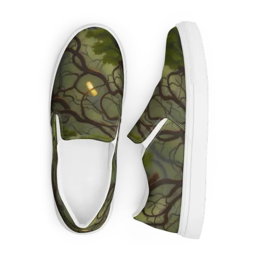 Mosslight Canopy on a Men's Slip-On Canvas Shoes