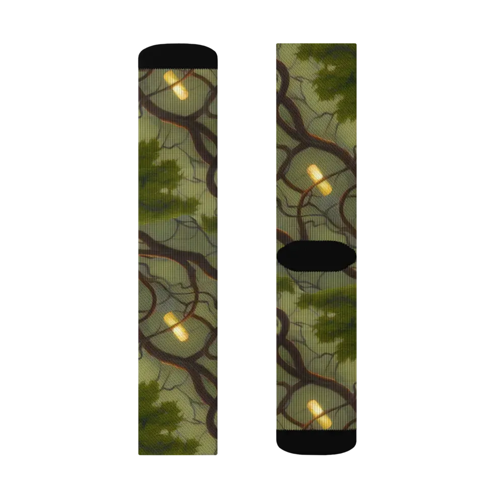 Mosslight Canopy on Socks — Right Sock