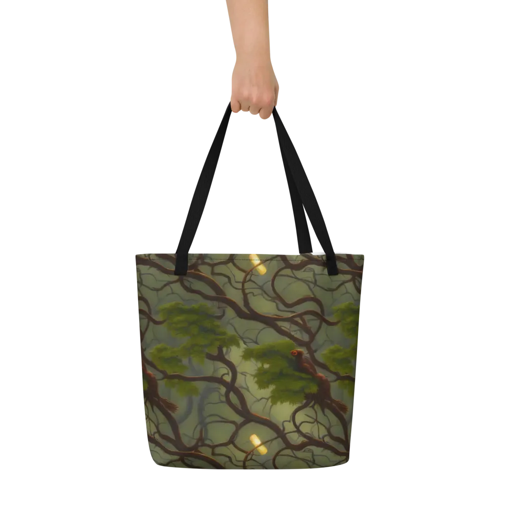 Mosslight Canopy on Large Tote Bag W/ Pocket — Front