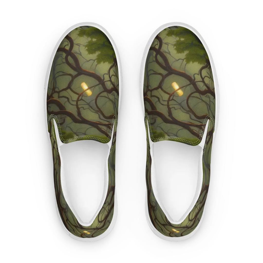 Mosslight Canopy on Women's Slip-On Canvas Shoes — Front