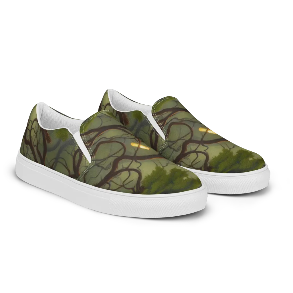 Mosslight Canopy on Women's Slip-On Canvas Shoes — Right Front