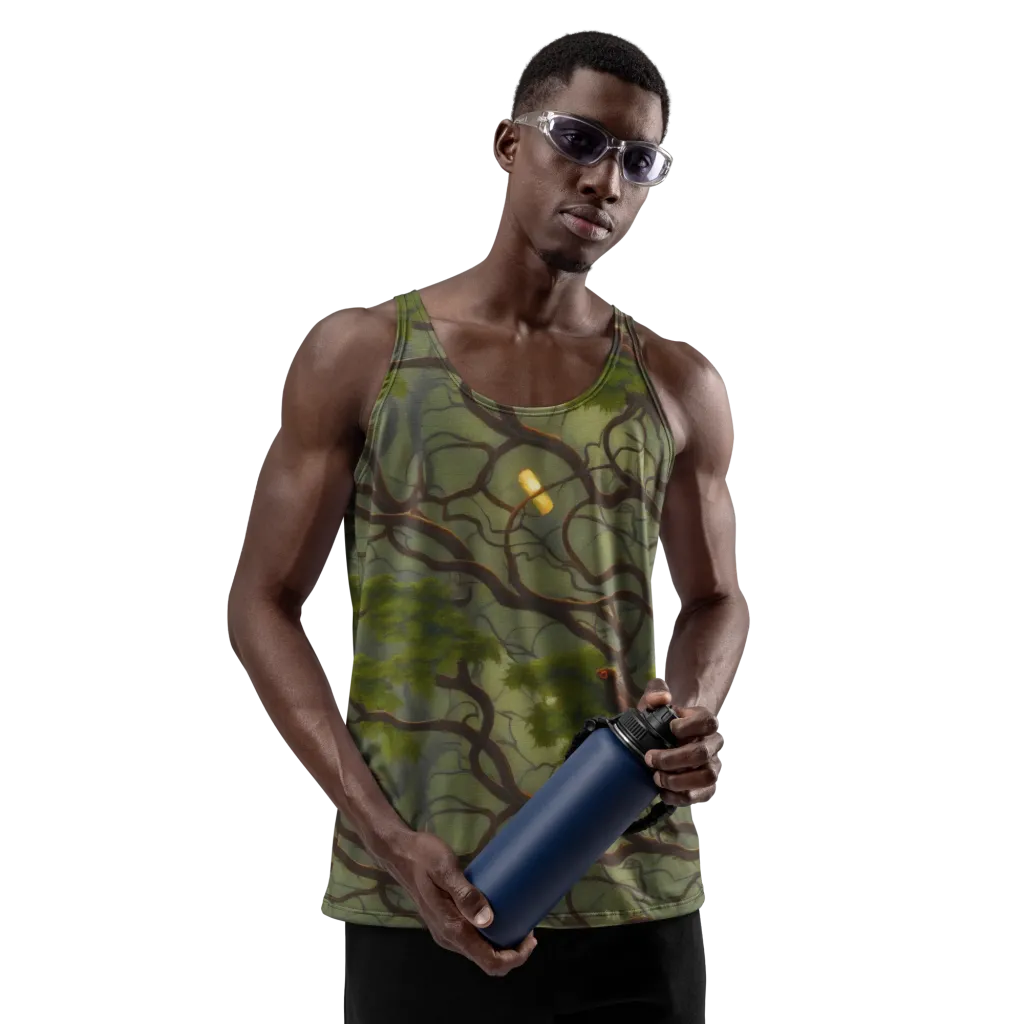 Mosslight Canopy on Men's Tank Top — Front