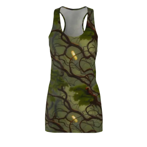 Mosslight Canopy on a Racerback Dress