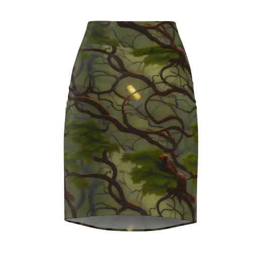 Mosslight Canopy on a Pencil Skirt