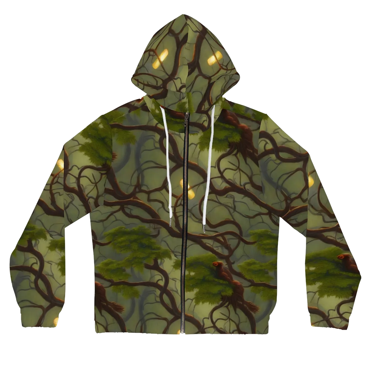 Mosslight Canopy on Women's Full-Zip Hoodie — Front