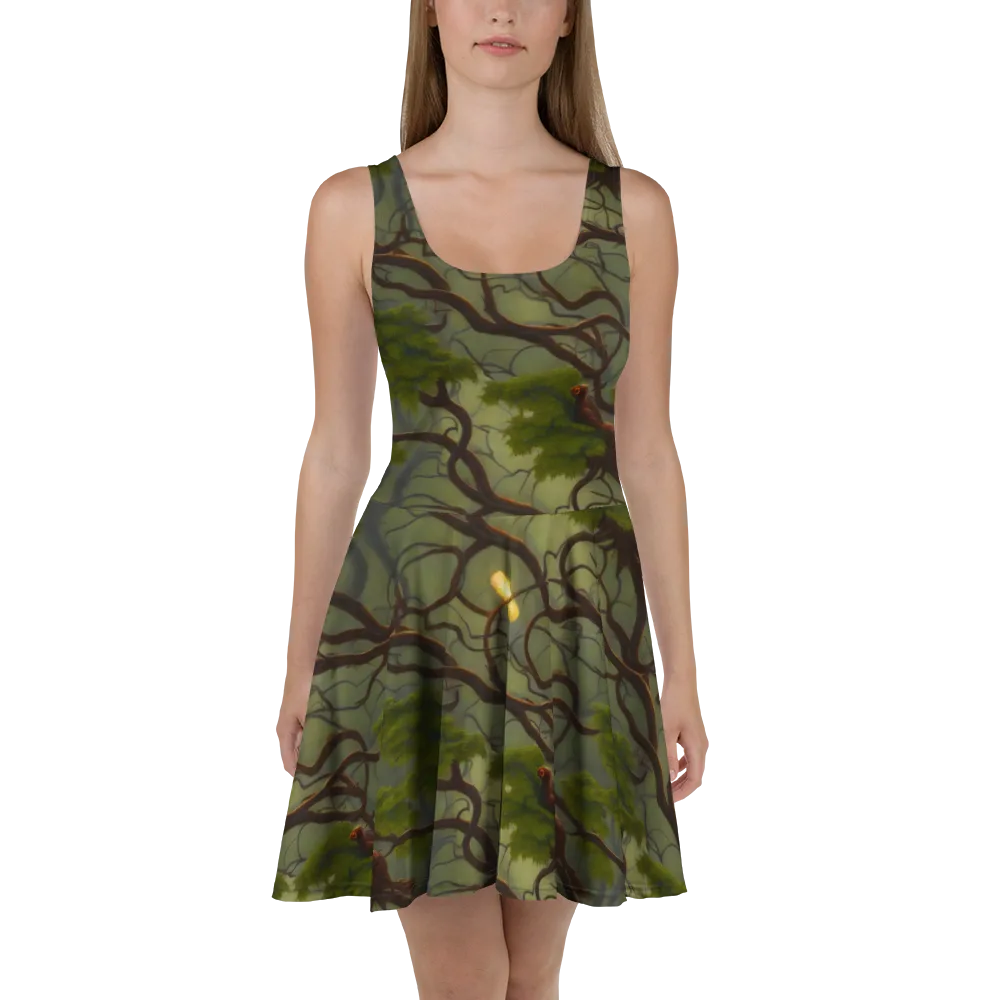 Mosslight Canopy on Skater Dress — Front