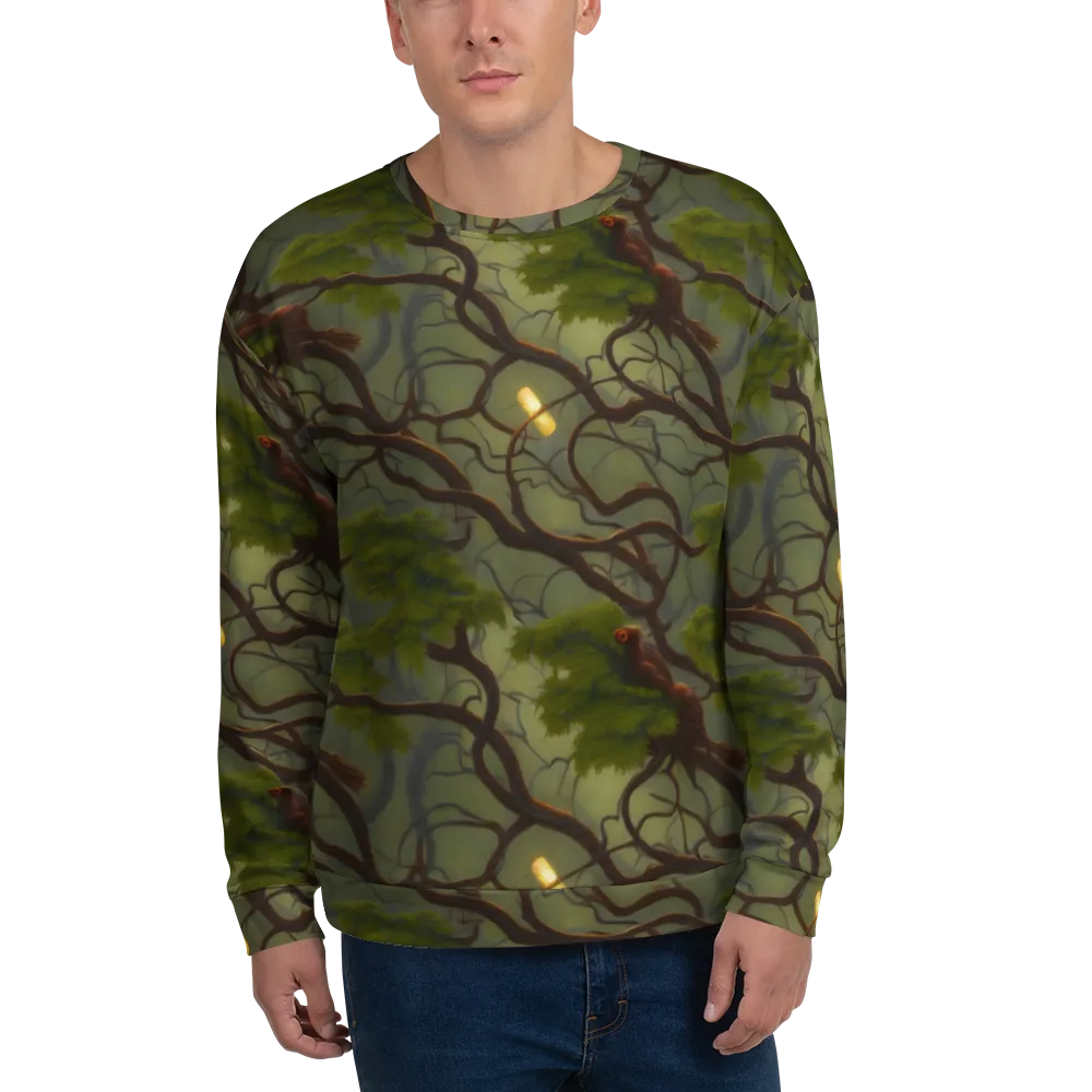 Mosslight Canopy on Sweatshirt — Front