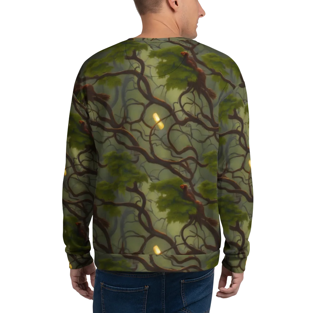 Mosslight Canopy on Sweatshirt — Back