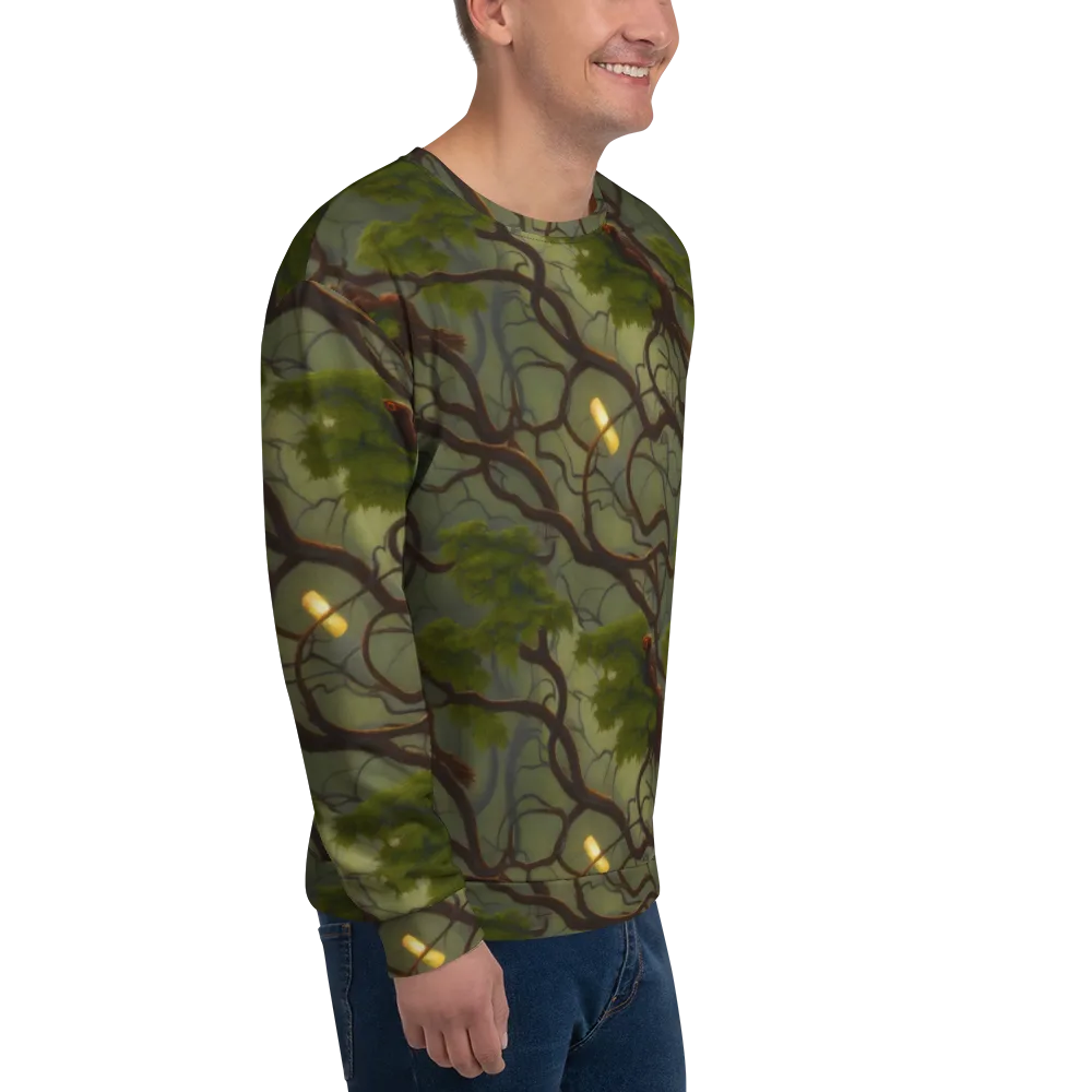 Mosslight Canopy on Sweatshirt — Right Front