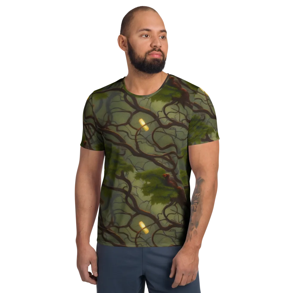 Mosslight Canopy on Men's Athletic T-Shirt — Front