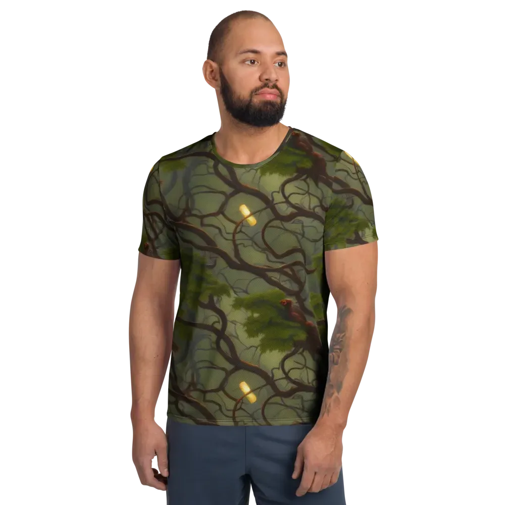 Mosslight Canopy on Men's Athletic T-Shirt — Front