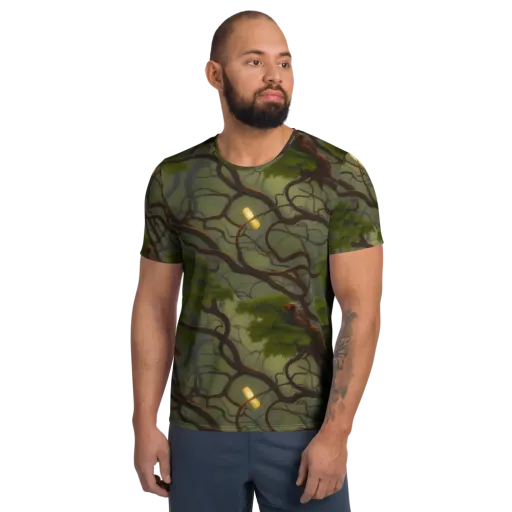 Mosslight Canopy on a Men's Athletic T-Shirt