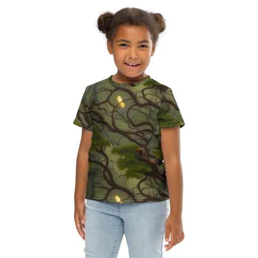 Mosslight Canopy on a Kids Crew Neck T-Shirt