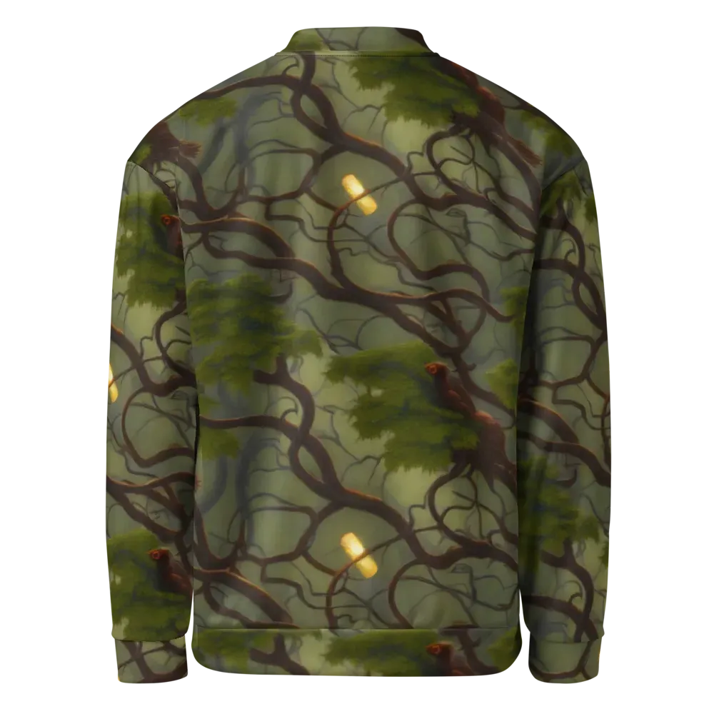 Mosslight Canopy on Bomber Jacket — Back