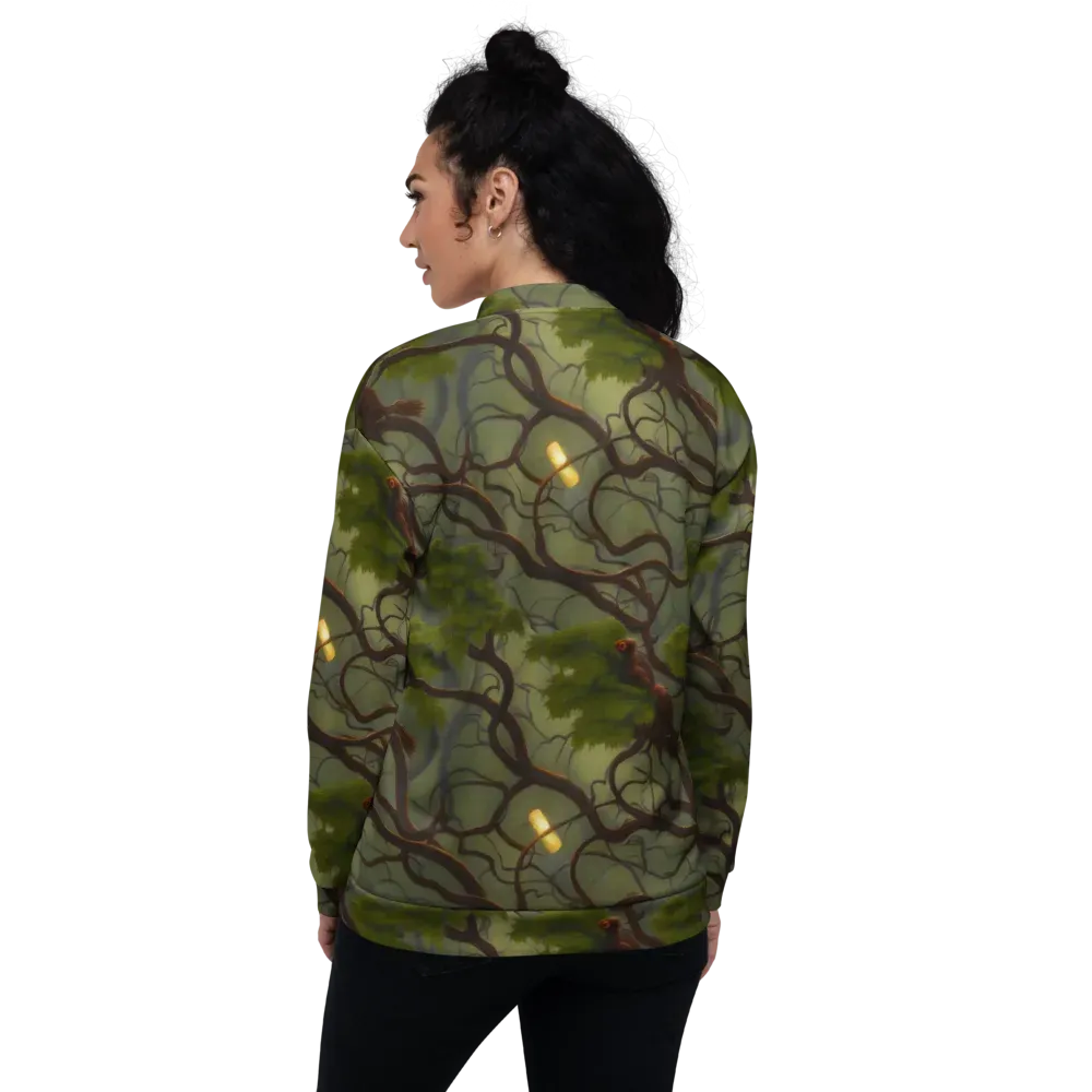 Mosslight Canopy on Bomber Jacket — Back
