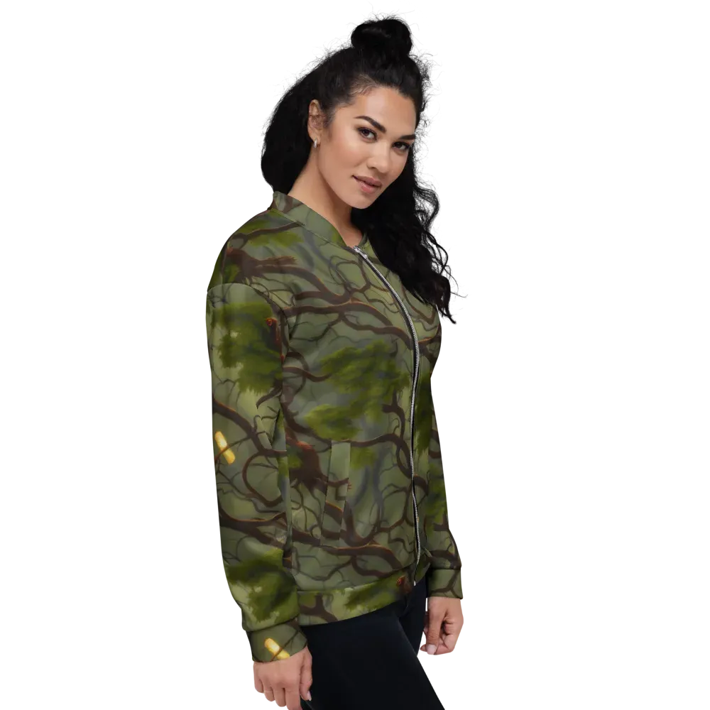 Mosslight Canopy on Bomber Jacket — Right