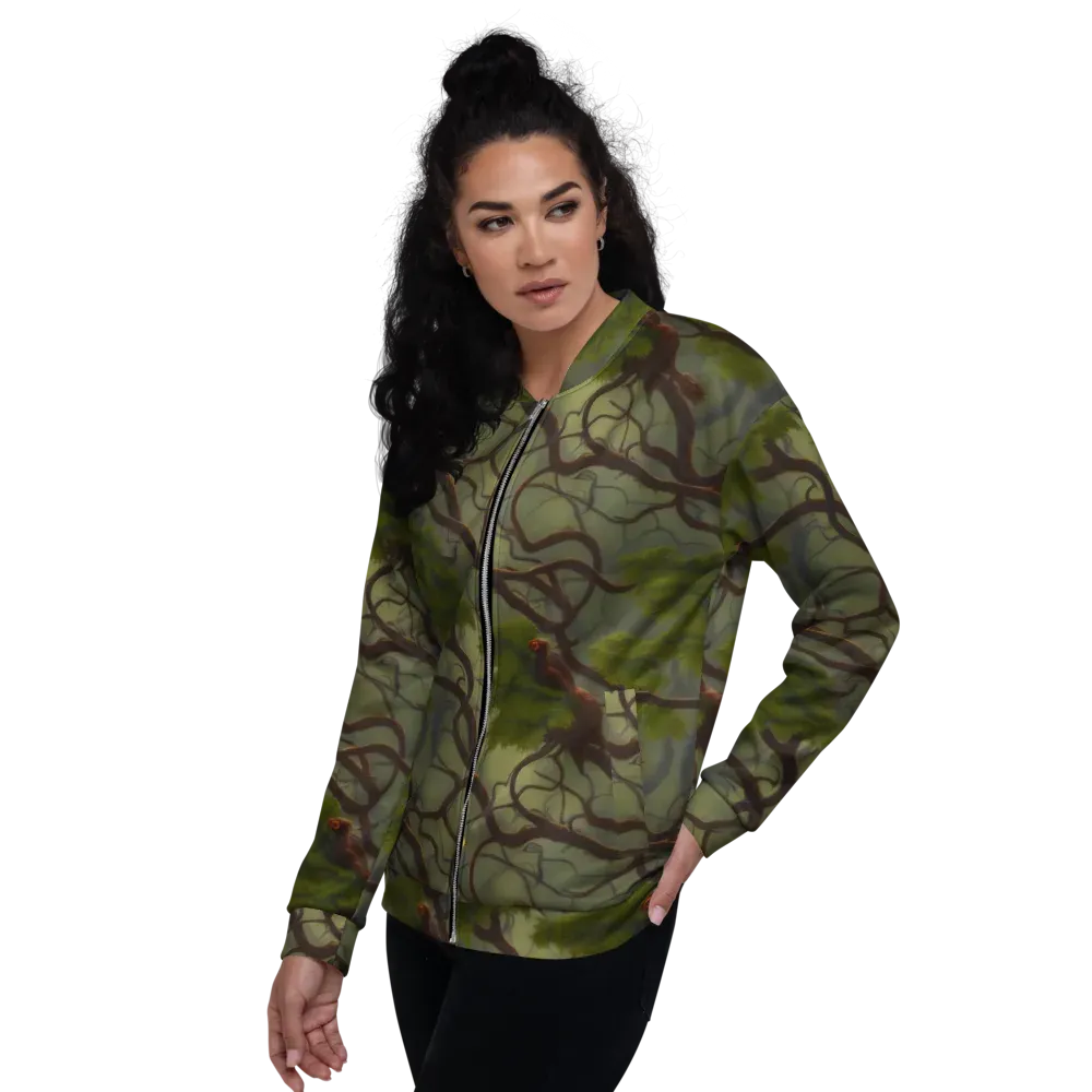 Mosslight Canopy on Bomber Jacket — Left