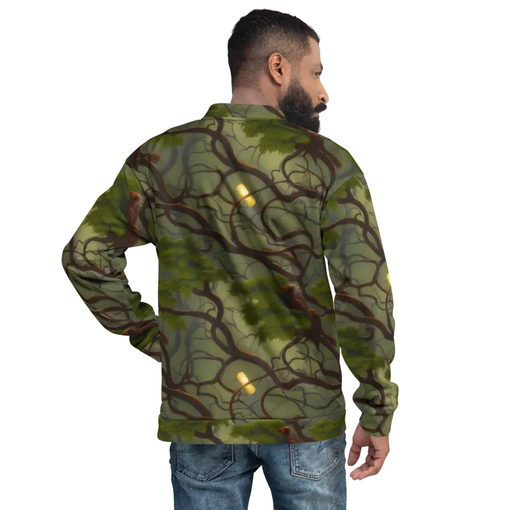 Mosslight Canopy on Bomber Jacket — Back