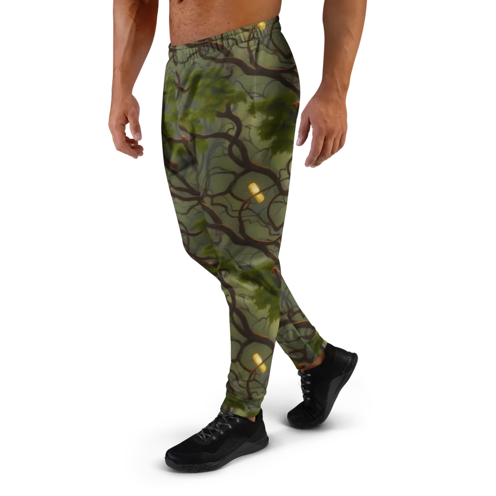 Mosslight Canopy on Men's Joggers — Left