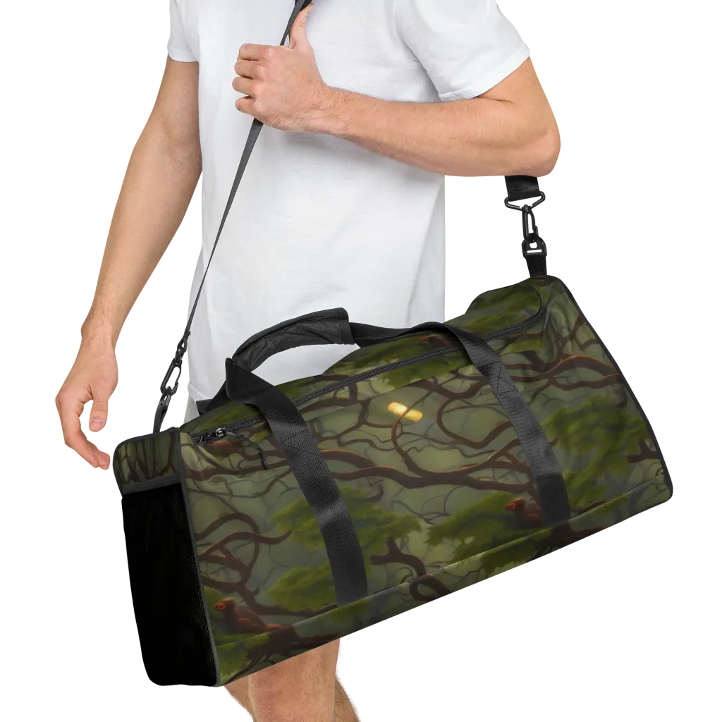 Mosslight Canopy on Duffle Bag — Right Front