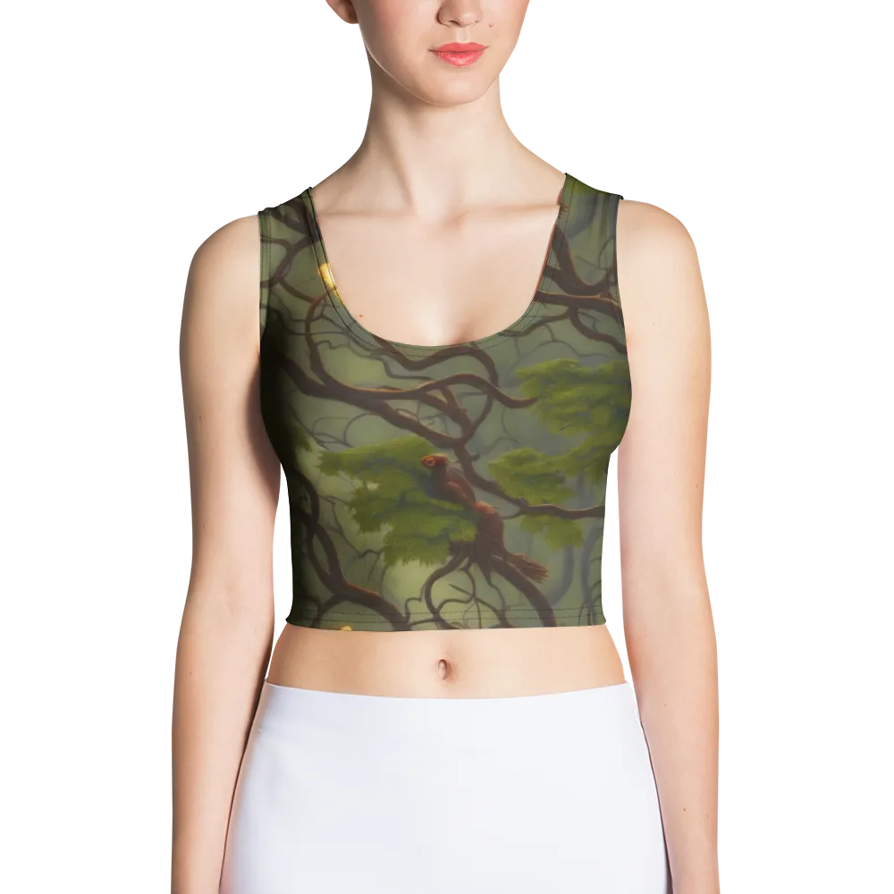 Mosslight Canopy on Crop Top — Front