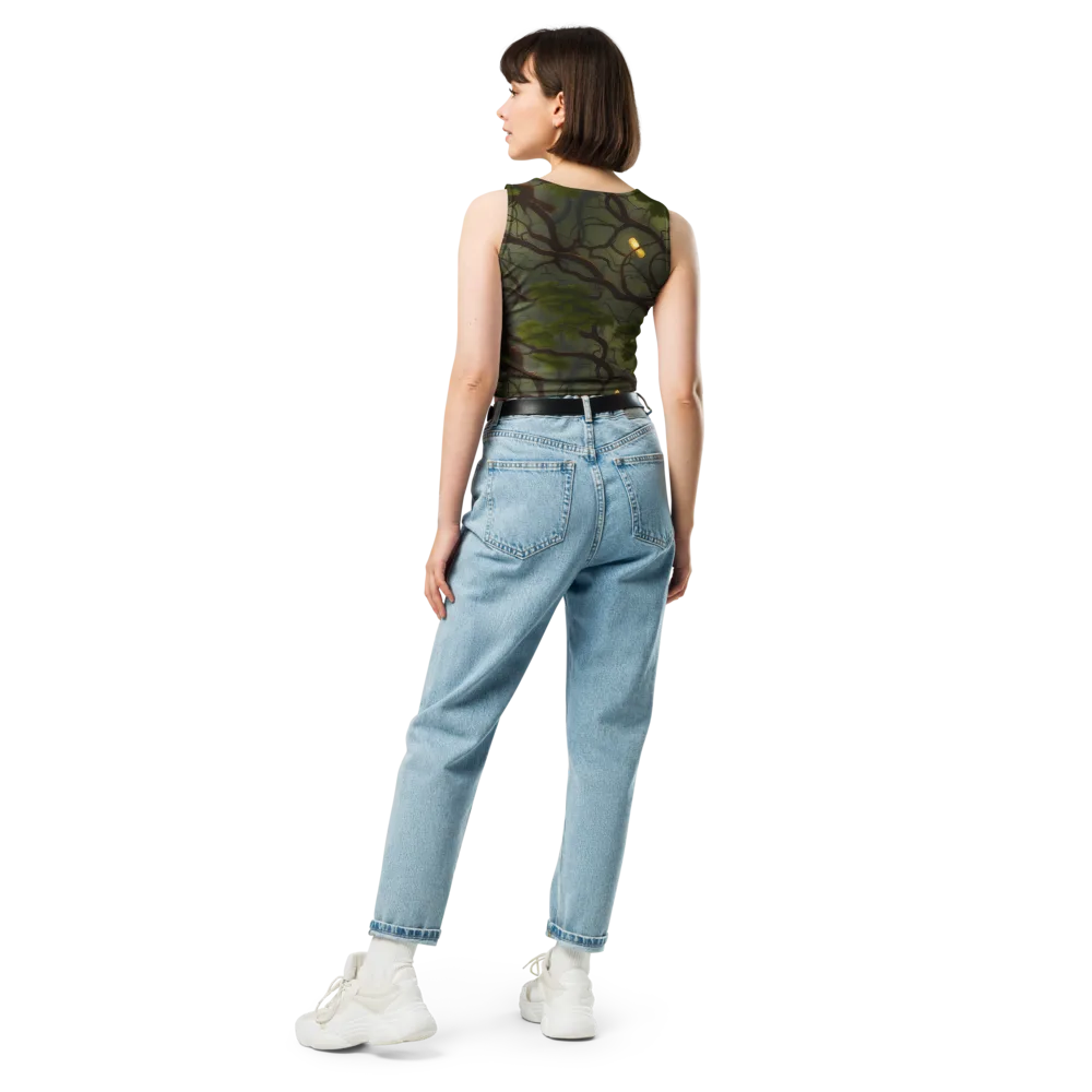 Mosslight Canopy on Crop Top — Back
