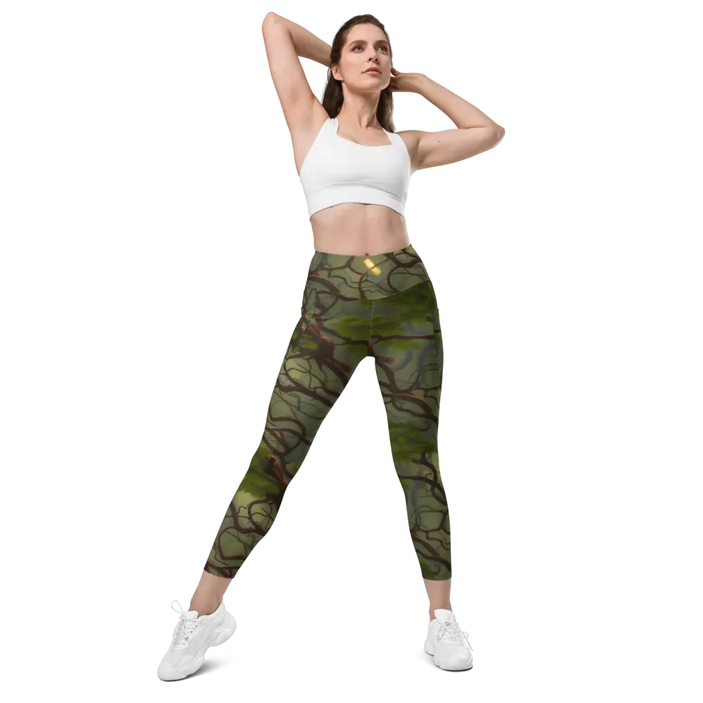 Mosslight Canopy on Leggings with Pockets — Front
