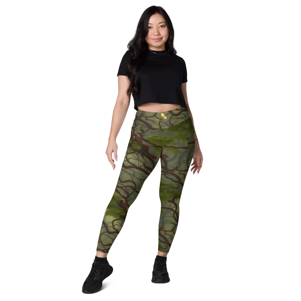 Mosslight Canopy on Leggings with Pockets — Front