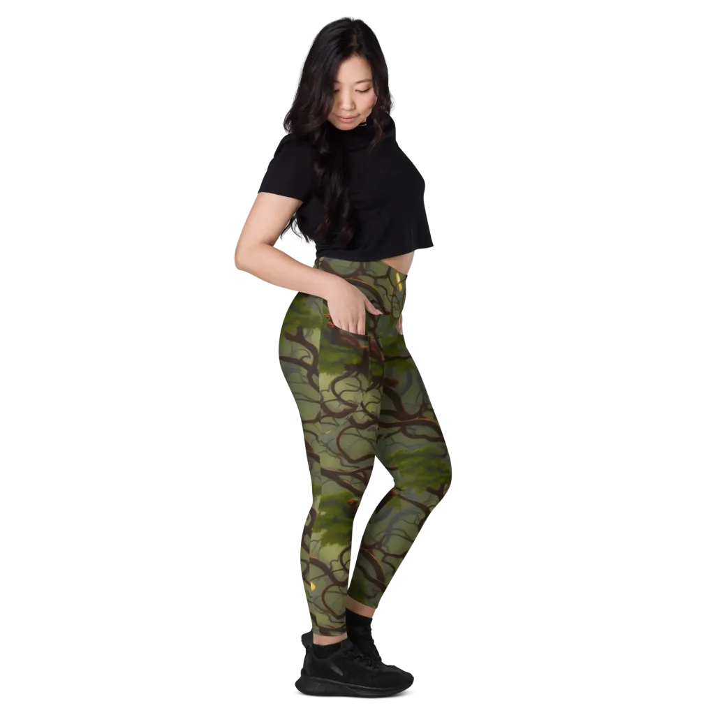 Mosslight Canopy on Leggings with Pockets — Right