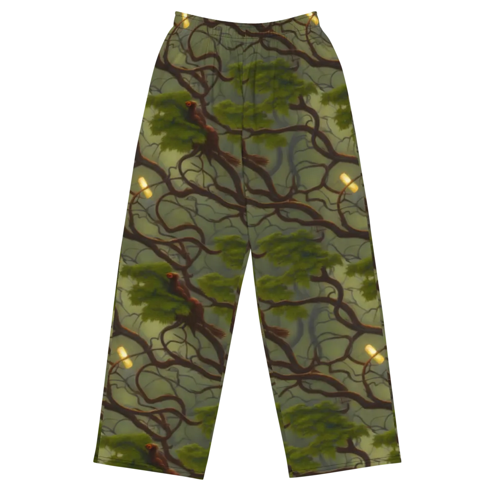 Mosslight Canopy on Wide-Leg Pants — Front