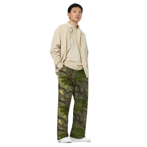 Mosslight Canopy on a Wide-Leg Pants