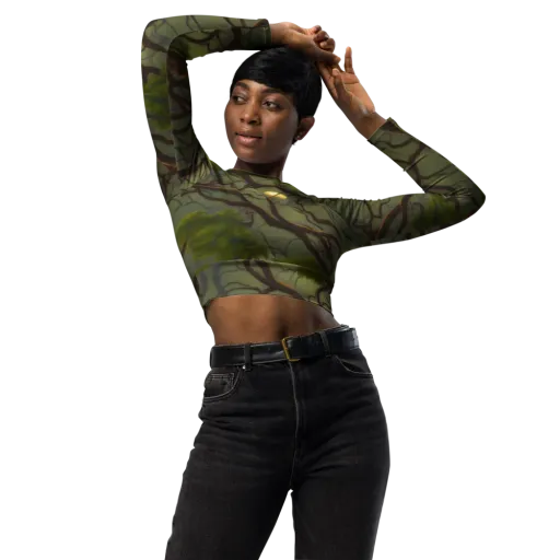 Mosslight Canopy on a Long Sleeve Crop Top