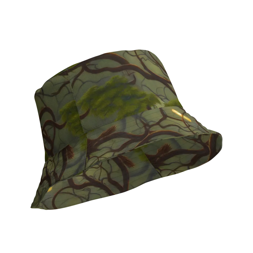 Mosslight Canopy on Reversible Bucket Hat — Product details Outside