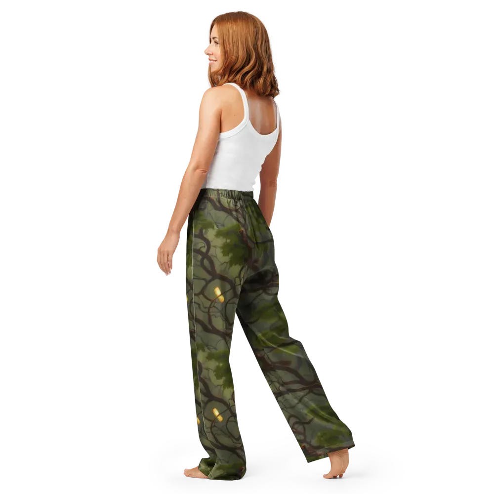 Mosslight Canopy on Women's Pajama Pants — Back