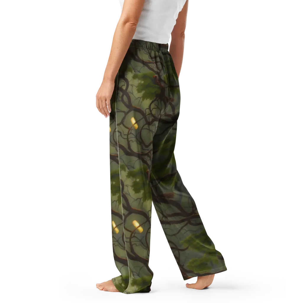 Mosslight Canopy on Women's Pajama Pants — Left