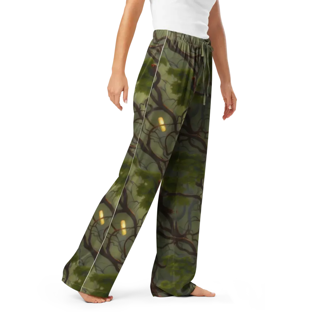 Mosslight Canopy on Women's Pajama Pants — Right Front