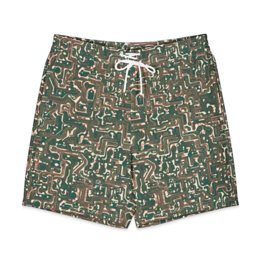 Copper Circuit on a Men's Board Shorts