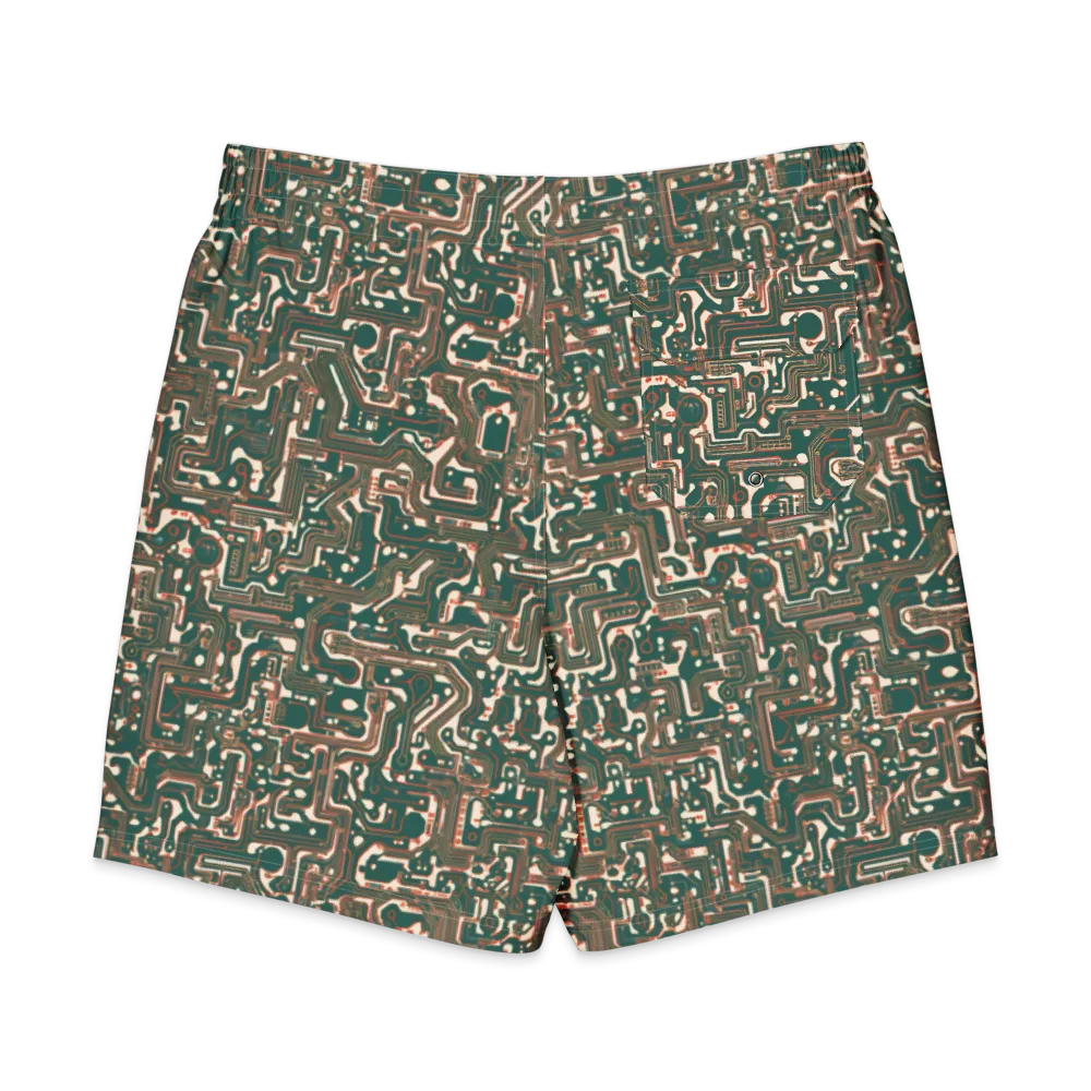 Copper Circuit on Men's Board Shorts — Back