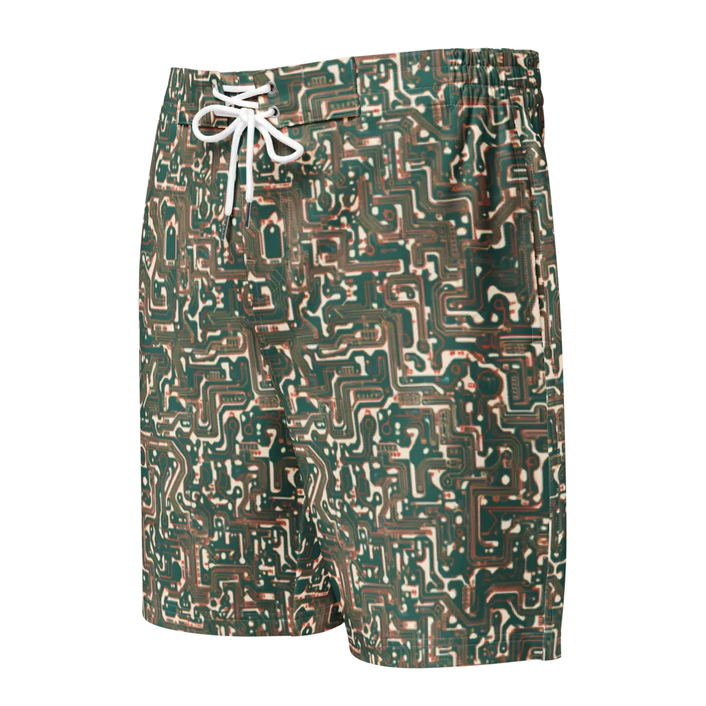 Copper Circuit on Men's Board Shorts — Front