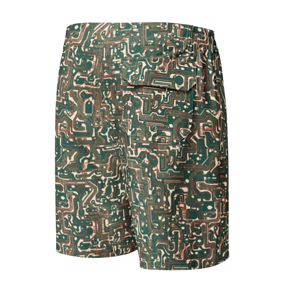 Copper Circuit on Men's Board Shorts — Back