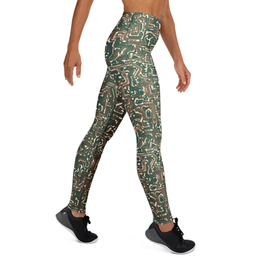 Copper Circuit on a Yoga Leggings