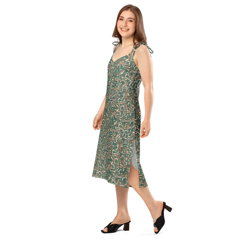 Copper Circuit on Slip Dress — Left Front