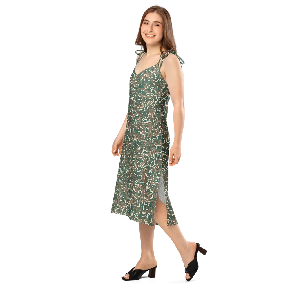 Copper Circuit on Slip Dress — Left Front