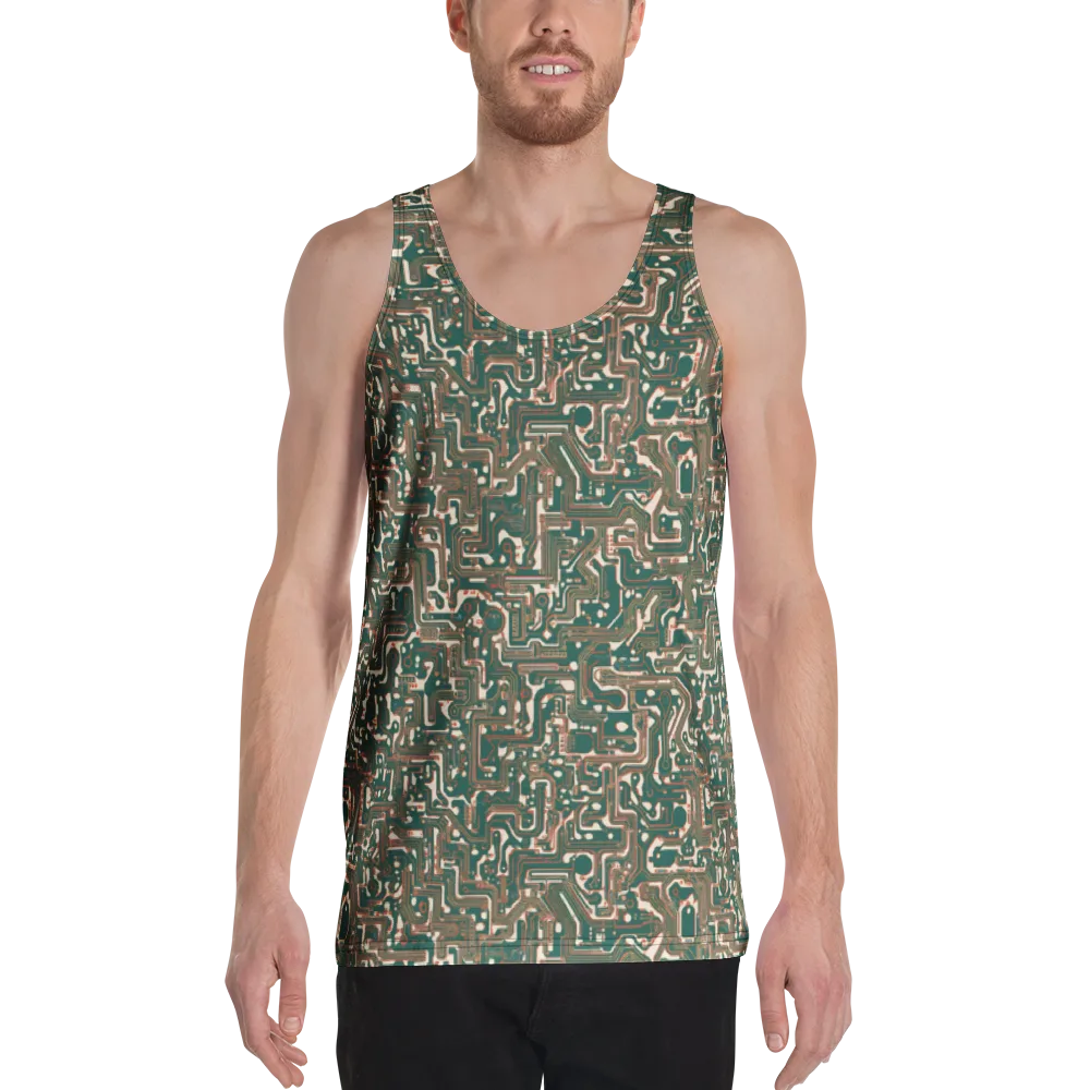 Copper Circuit on Men's Tank Top — Front