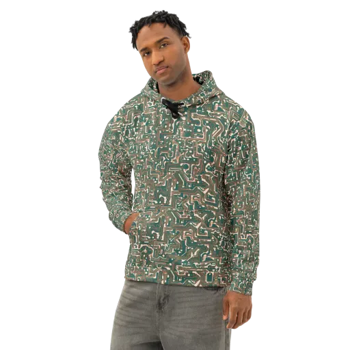 Copper Circuit on a Cotton Hoodie