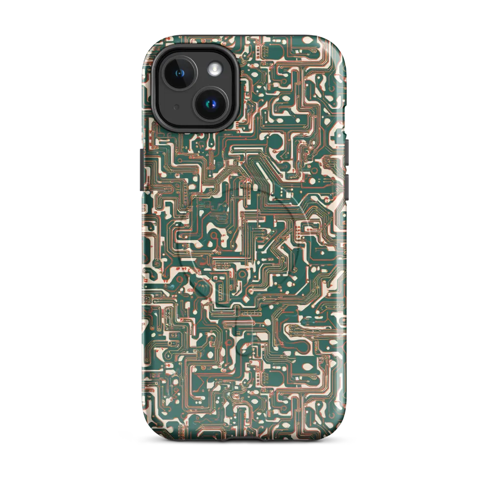 Copper Circuit on MagSafe Tough Case for iPhone® — Front