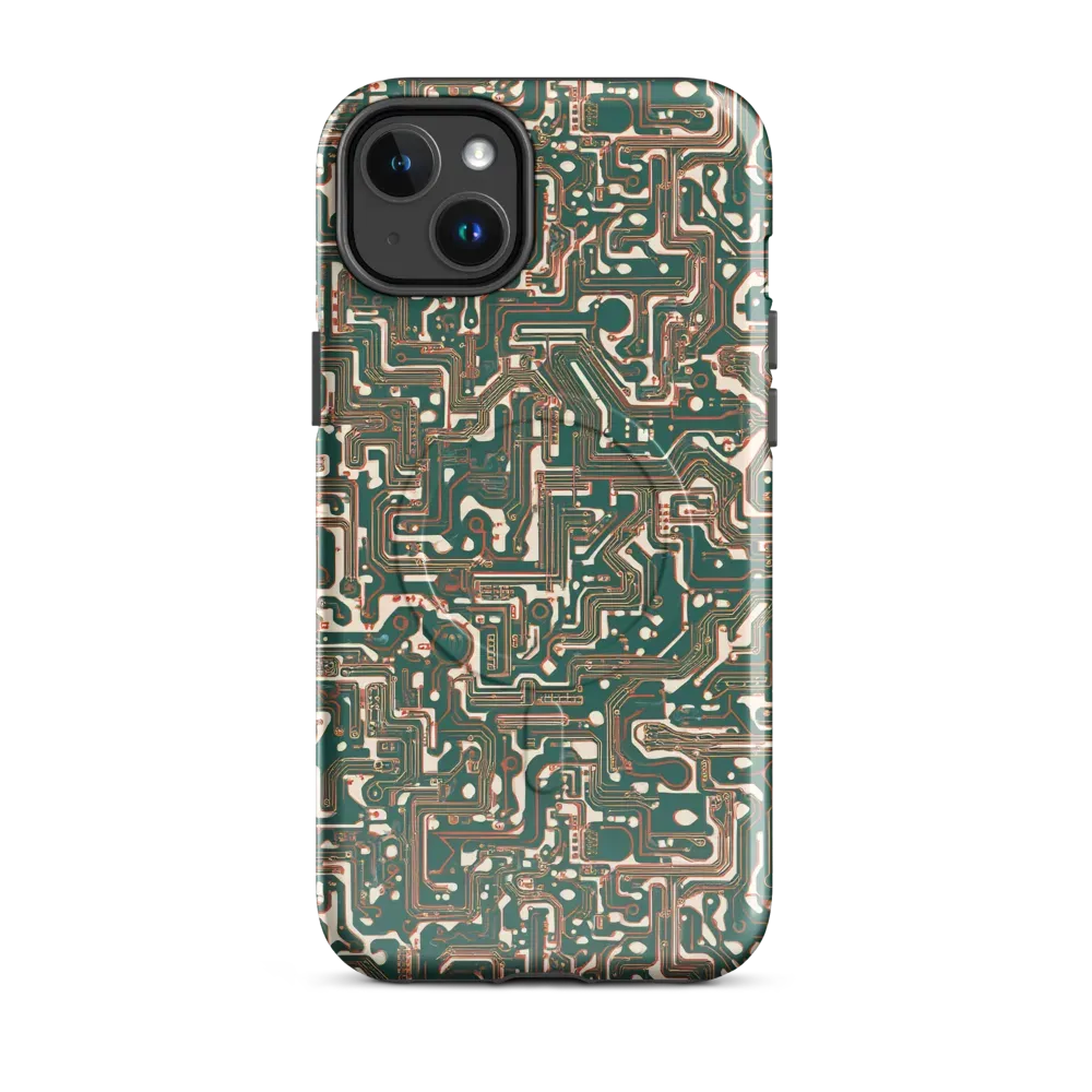 Copper Circuit on MagSafe Tough Case for iPhone® — Front