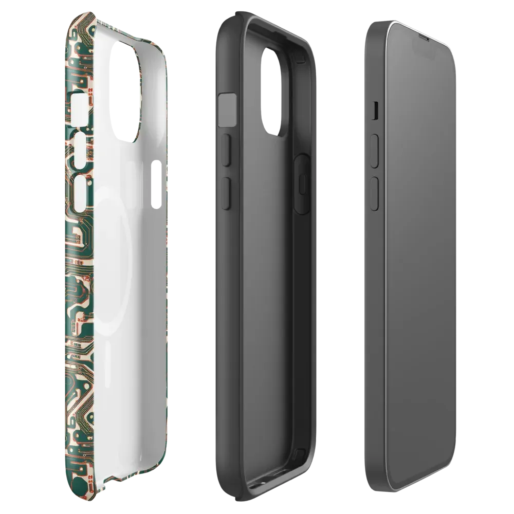 Copper Circuit on MagSafe Tough Case for iPhone® — Front