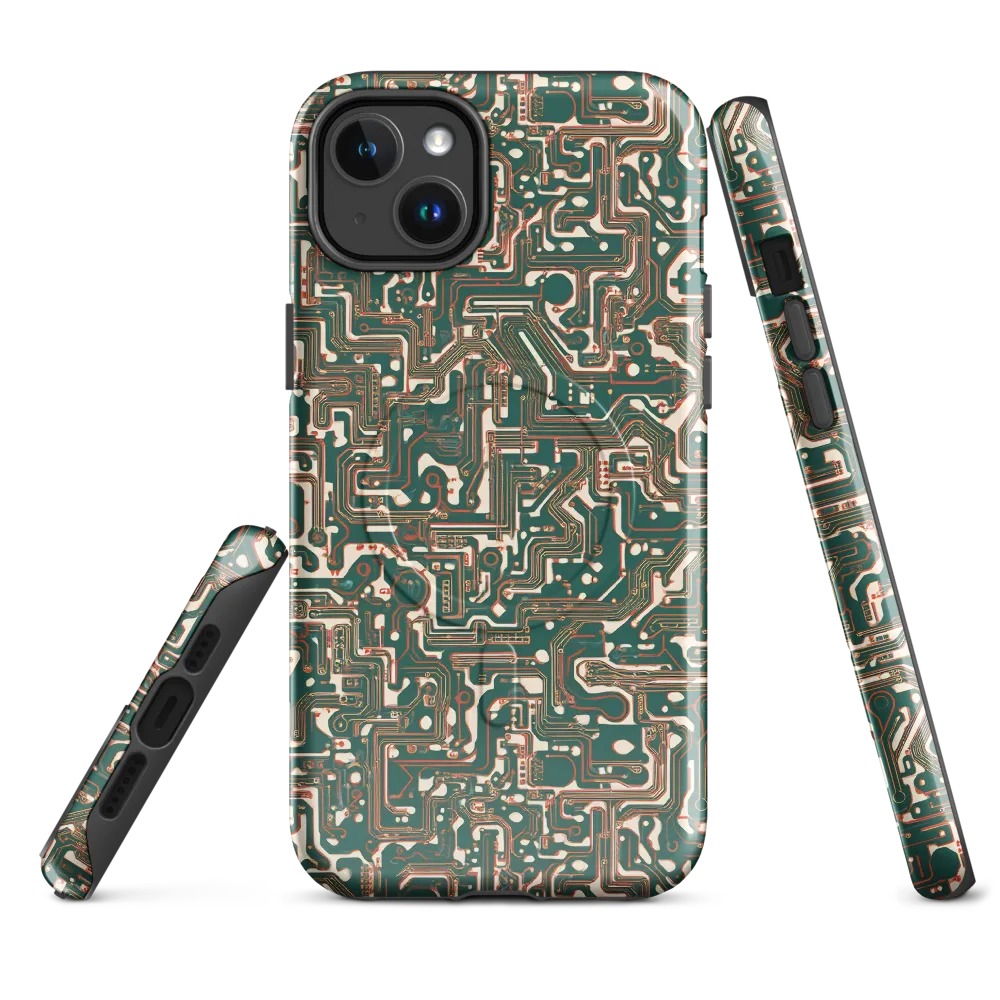 Copper Circuit on MagSafe Tough Case for iPhone® — Front